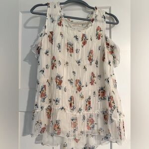 Johnny Was off the shoulder shirt.